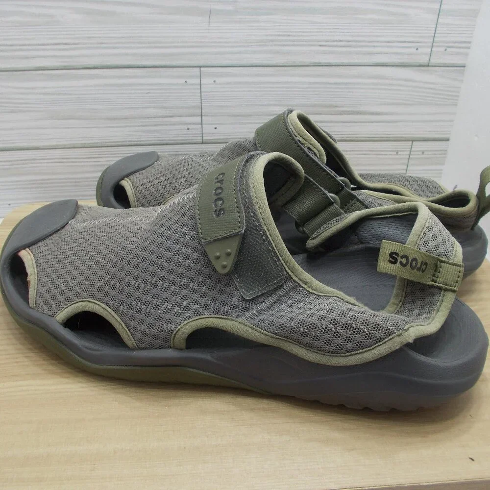 Crocs Swiftwater Fisherman Deck Shoes Sandals Closed Toe Men’s 11 - Picture 2 of 5